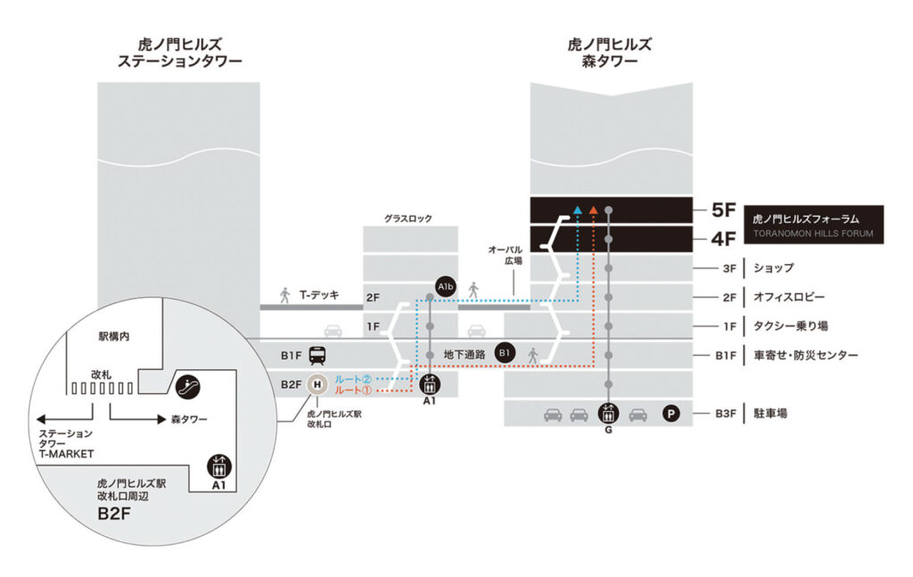 虎ノ門ヒルズフロアマップ
